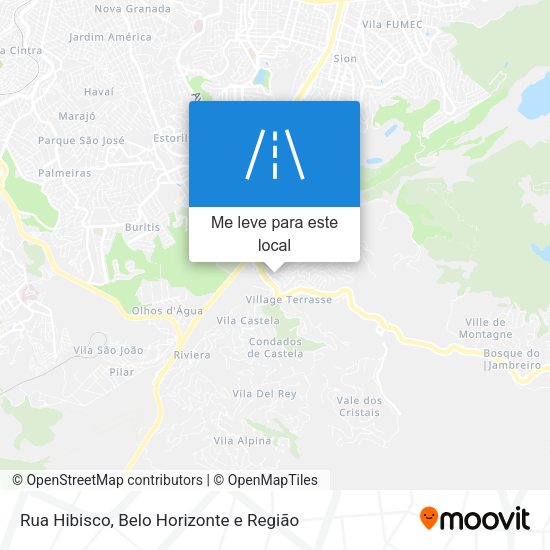 Rua Hibisco mapa