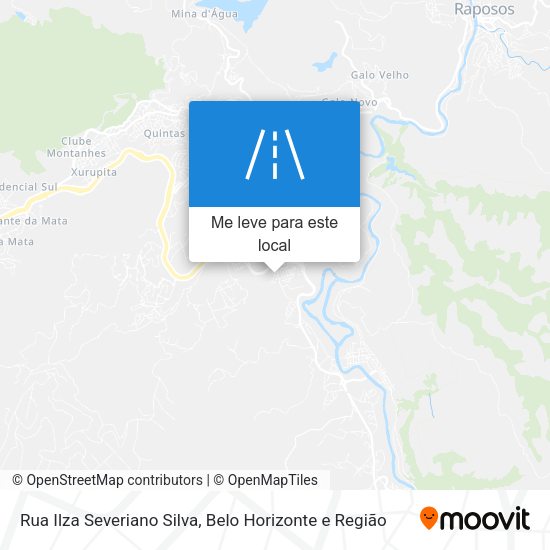 Rua Ilza Severiano Silva mapa