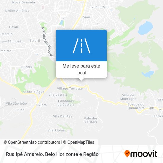 Rua Ipê Amarelo mapa