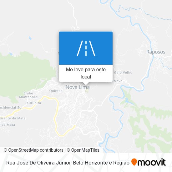 Rua José De Oliveira Júnior mapa