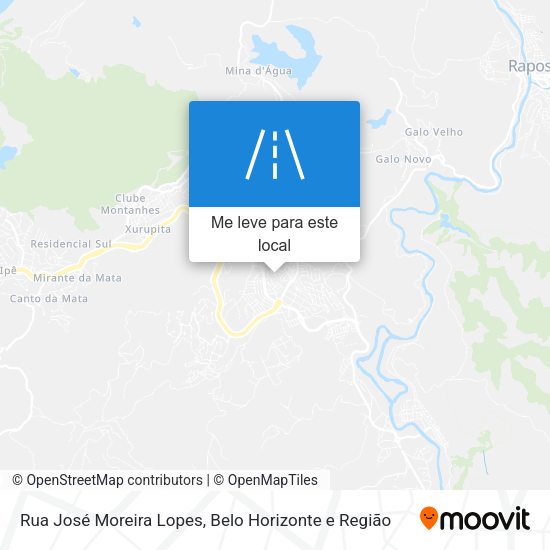 Rua José Moreira Lopes mapa