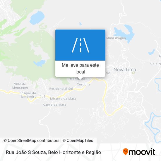 Rua João S Souza mapa