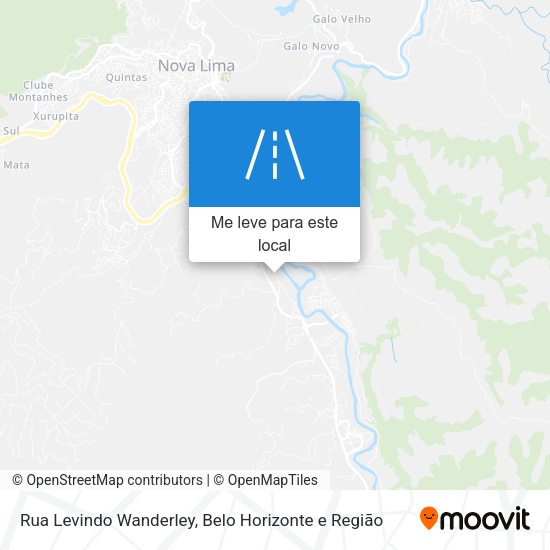 Rua Levindo Wanderley mapa