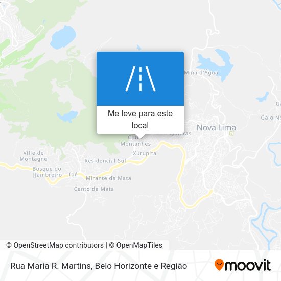 Rua Maria R. Martins mapa