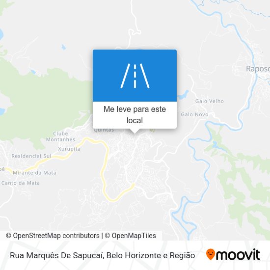 Rua Marquês De Sapucaí mapa
