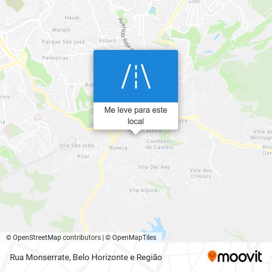 Rua Monserrate mapa