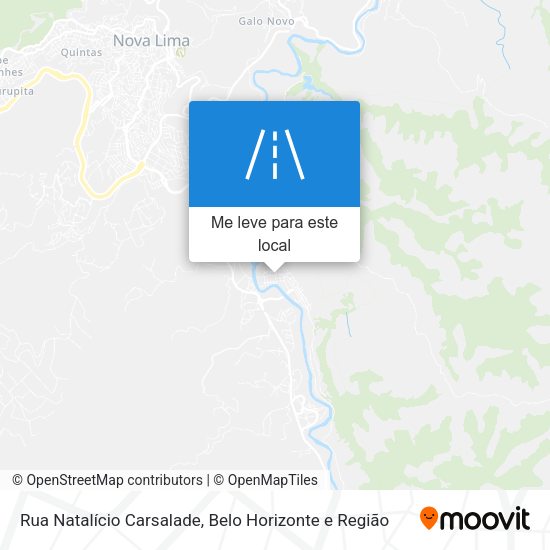 Rua Natalício Carsalade mapa