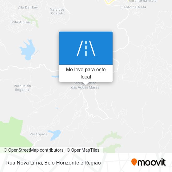 Rua Nova Lima mapa