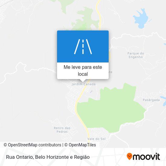 Rua Ontario mapa