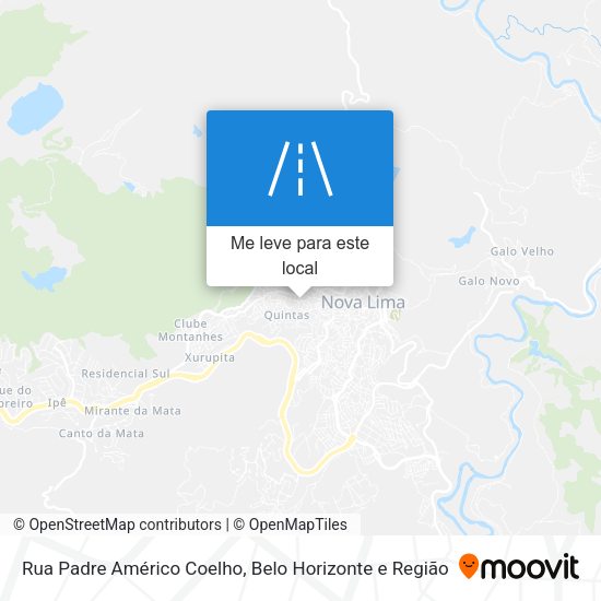 Rua Padre Américo Coelho mapa