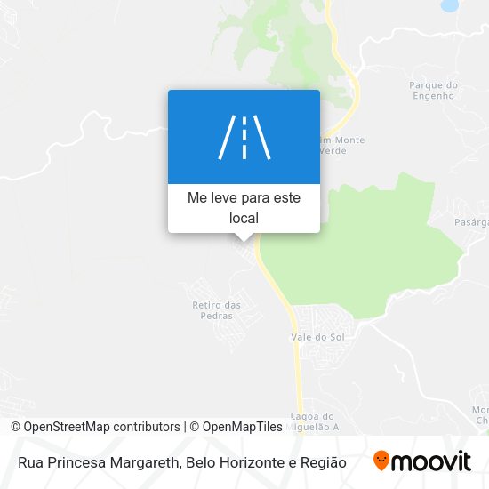 Rua Princesa Margareth mapa