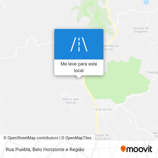 Rua Puebla mapa