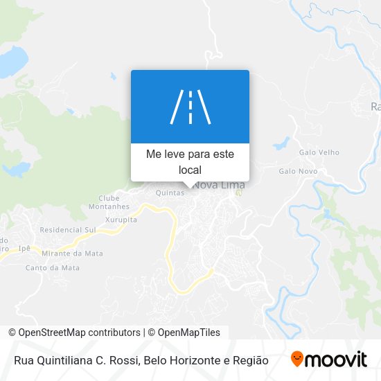 Rua Quintiliana C. Rossi mapa