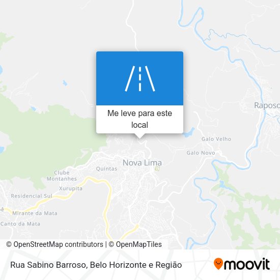Rua Sabino Barroso mapa