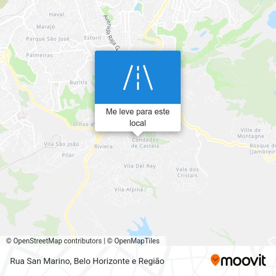 Rua San Marino mapa