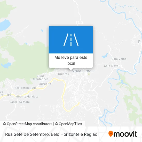 Rua Sete De Setembro mapa