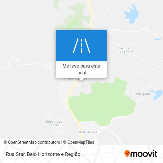 Rua Star mapa