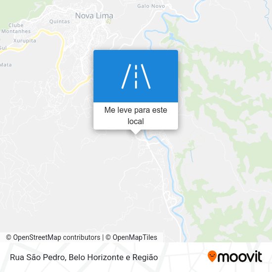 Rua São Pedro mapa