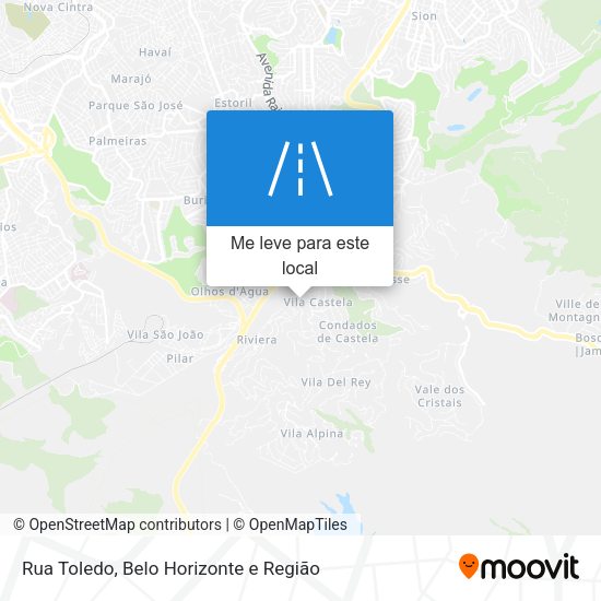 Rua Toledo mapa