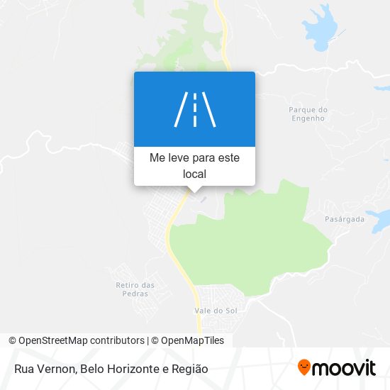 Rua Vernon mapa