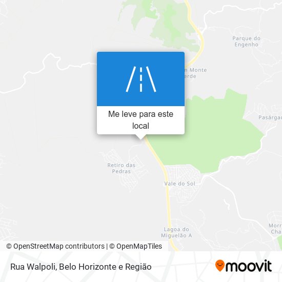 Rua Walpoli mapa