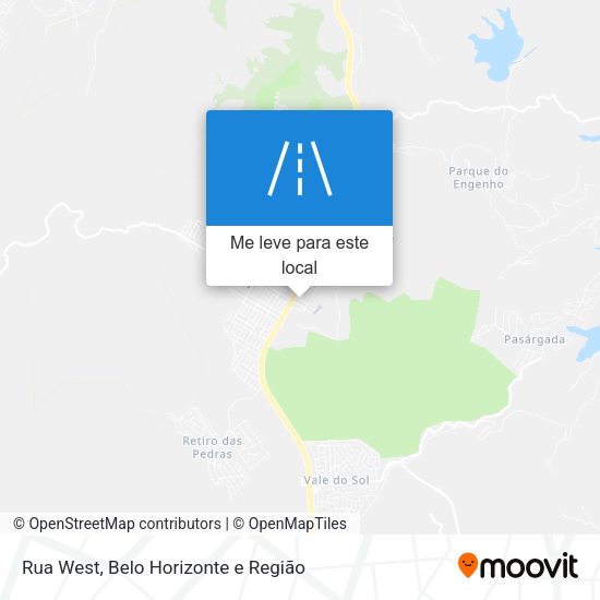 Rua West mapa