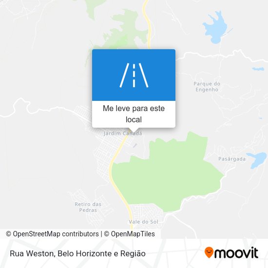 Rua Weston mapa