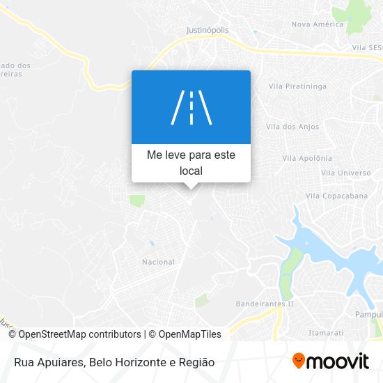 Rua Apuiares mapa