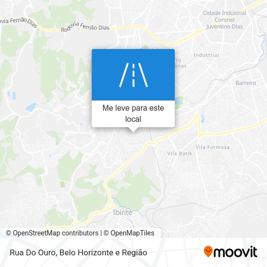 Rua Do Ouro mapa