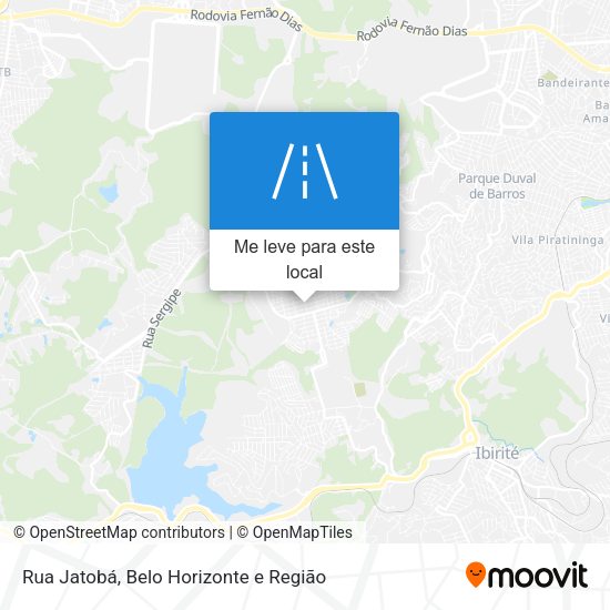 Rua Jatobá mapa