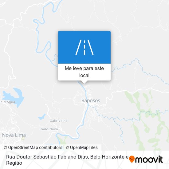 Rua Doutor Sebastião Fabiano Dias mapa