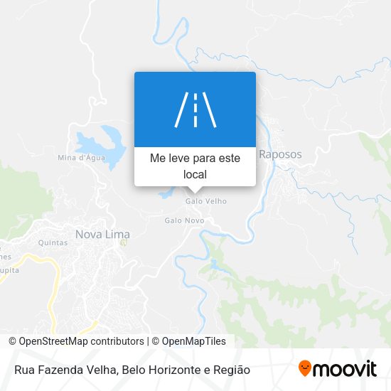 Rua Fazenda Velha mapa