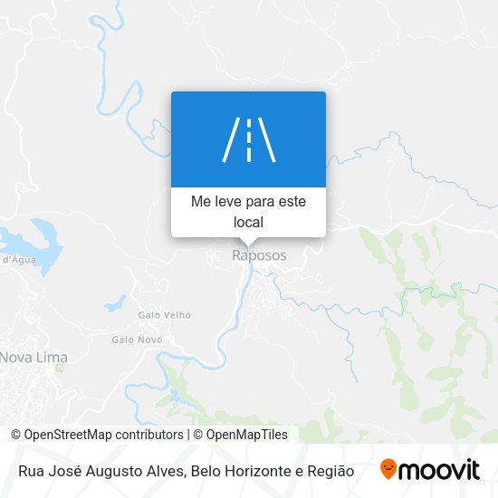 Rua José Augusto Alves mapa