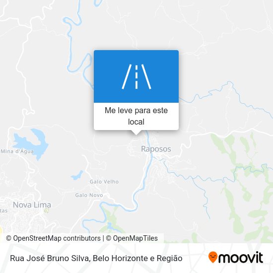 Rua José Bruno Silva mapa