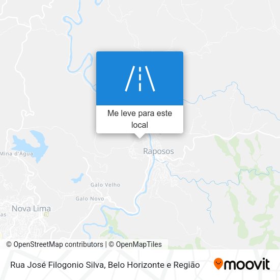Rua José Filogonio Silva mapa