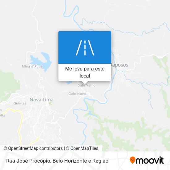 Rua José Procópio mapa