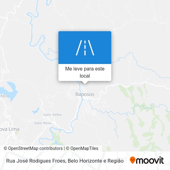 Rua José Rodigues Froes mapa