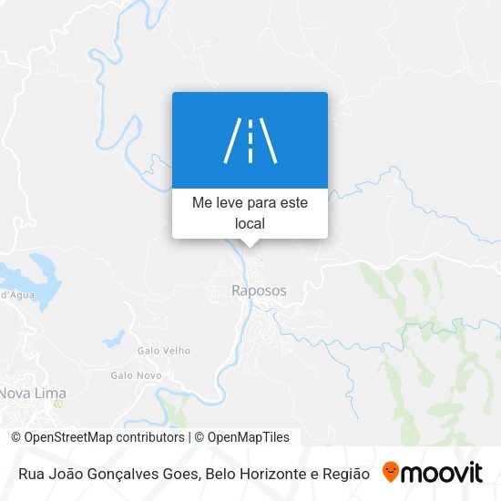Rua João Gonçalves Goes mapa