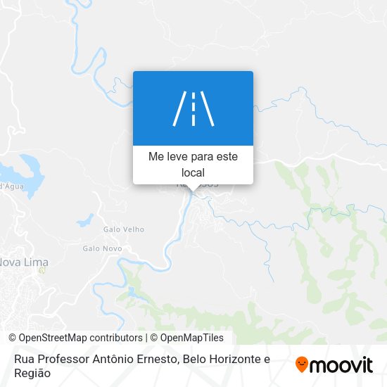 Rua Professor Antônio Ernesto mapa
