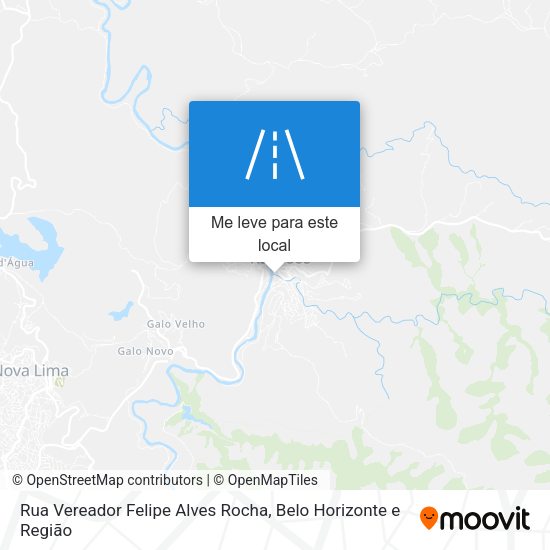 Rua Vereador Felipe Alves Rocha mapa