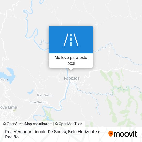 Rua Vereador Lincoln De Souza mapa