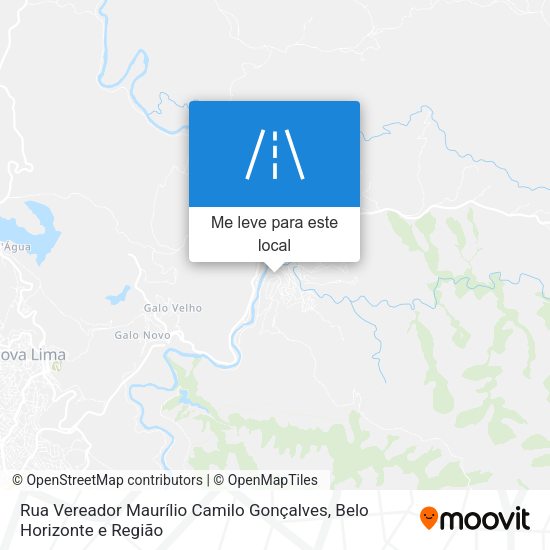 Rua Vereador Maurílio Camilo Gonçalves mapa