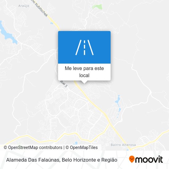 Alameda Das Falaúnas mapa