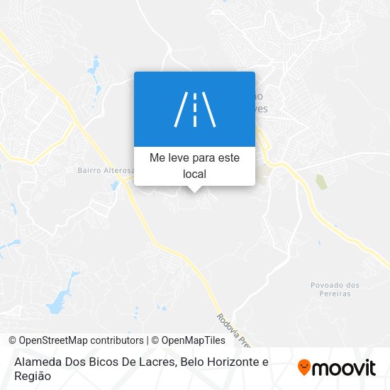 Alameda Dos Bicos De Lacres mapa