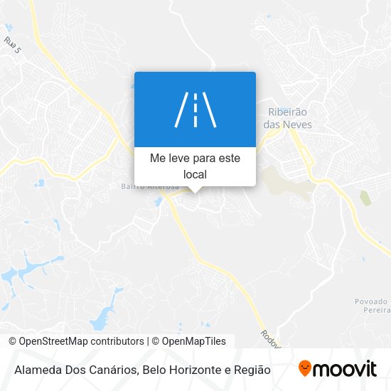 Alameda Dos Canários mapa