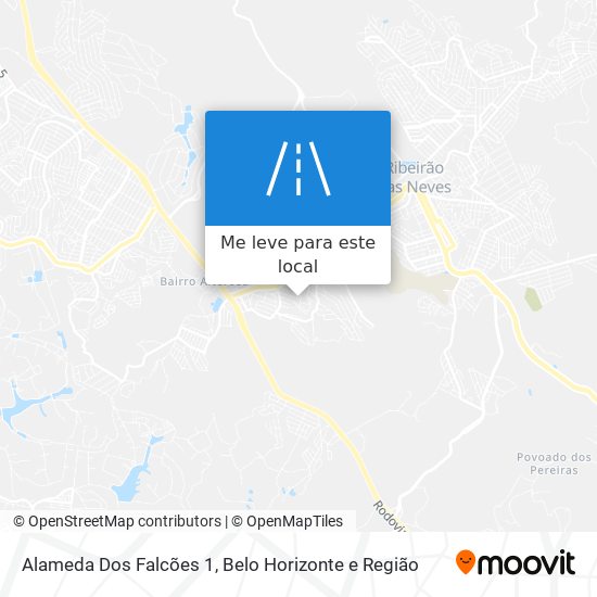 Alameda Dos Falcões 1 mapa