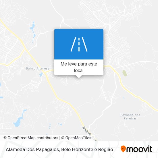 Alameda Dos Papagaios mapa