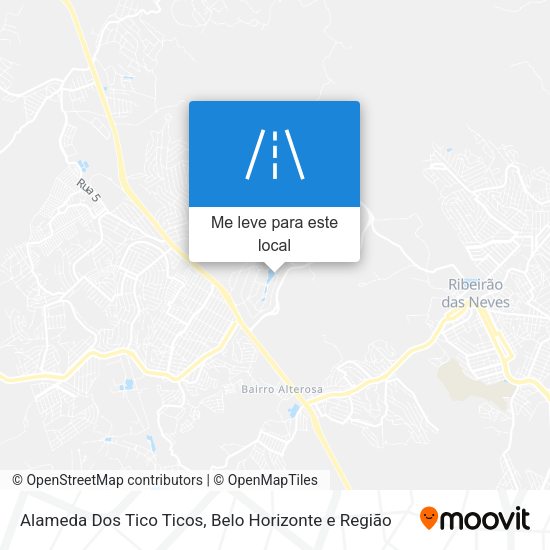 Alameda Dos Tico Ticos mapa