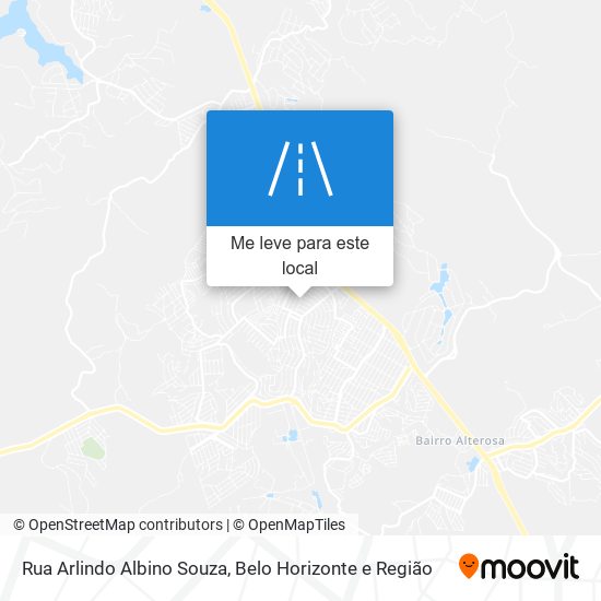 Rua Arlindo Albino Souza mapa