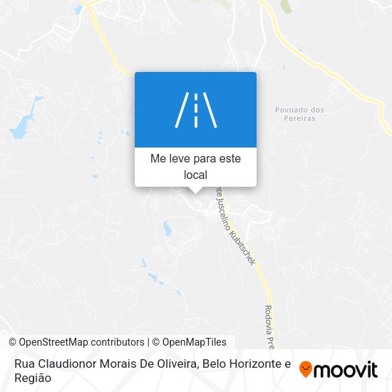 Rua Claudionor Morais De Oliveira mapa